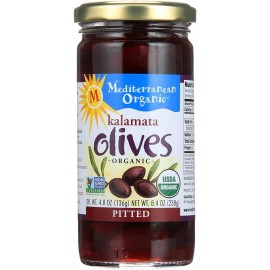 Mediterranean Organics Kalamata Pitted Olives (12 Pack)