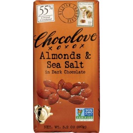 Chocolove Almonds & Sea Salt In Dark Chocolate (12 Pack)