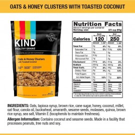 Kind Oats and Honey Clusters with Toasted Coconut (6 Pack)