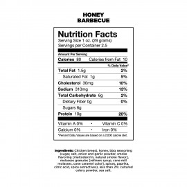 Chef's Cut Real Chicken Jerky Honey Barbeque (8 Pack)