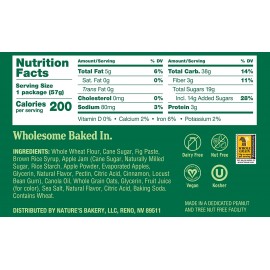 Nature's Bakery Apple Cinnamon, Whole Wheat (12 Pack)