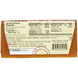 Chocolove Almond SeaSalt Dark Chocolate (12 Pack)