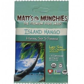 Matt's Munchies Organic Island Mango Fruit Snack (12 Pack)