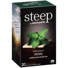 Bigelow Steep Organic Mint Herbal Tea Caffeine Free (6 Pack)